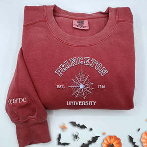Felpa per t-shirt di Halloween ricamata su misura comoda per la stagione autunnale invernale con motivo 3D - Product Image 1