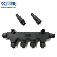 Kit de concentrateur en T N2K Micro-C à quatre ports avec terminateurs mâle et femelle 5 contacts IP67 pour tableau de bord de voilier