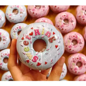 Bán Buôn Donut Pattern Ngọt Bao Bì Cookie Kẹo Kim Loại Món Quà Nhỏ Hộp Thiếc Cho Trẻ Em