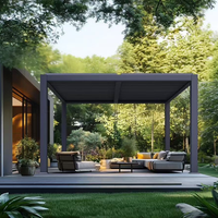 Toit Rétractable Ajustable, Installation Facile, Cadre en Aluminium, Télécommande, Livraison Rapide, Pergola Motorisée en Aluminium