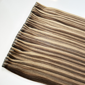 Vente en gros russe européen naturel 24in Invisible sans couture droite vierge Remy ruban dans la trame 100% extensions de cheveux humains - Product Image 1
