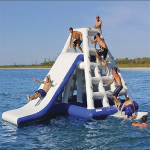 Thiết Bị Công Viên Nước Tháp Leo Núi Trượt Nước Trượt Nước 0.9Mm PVC Tháp Hành Động Leo <span class=keywords><strong>Bouncer</strong></span> Slides - Product Image 1