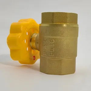 Brass Magnetic Lock Ball Valve With Brass Key