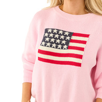 Pull-over rose en coton épais et doux à col ras du cou pour femme, idéal pour les tenues préppy et tendance de boutique – Vente en gros, personnalisation et support OEM