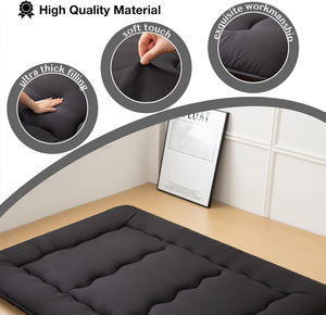 2025 Populaire Verdikte Memory Foam Japanse Futon <span class=keywords><strong>Bed</strong></span> Slaapmatras Vloermatras voor Thuis en Kamperen, Zwart - Product Image 4