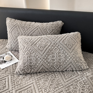 <span class=keywords><strong>Parure</strong></span> de draps en <span class=keywords><strong>flanelle</strong></span> jacquard personnalisée en usine - 3 pièces, linge de <span class=keywords><strong>lit</strong></span> doux et moelleux avec taies d'oreiller, commandes en gros OEM disponibles - Product Image 2