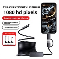 Endoscope de réparation de canalisations automobiles, caméra haute définition, sonde industrielle étanche IP67, zoom 2X, pour inspection visuelle de téléphones portables et cavités murales