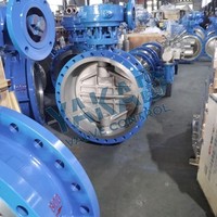 Válvula de Mariposa con Brida de Acero Inoxidable, Cuerpo 304, Disco Revestido de PTFE, Triple Offset, Alto Rendimiento, Servicio para Refinerías