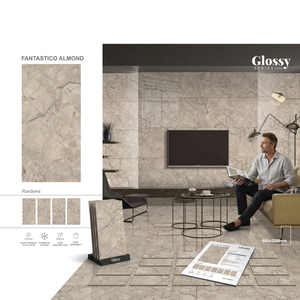 Vistaar Fortune Grey Marble Look Digital Polished Porcelain Tiles 600x1200mm 8.3mm India Export Quality - Product Image 3