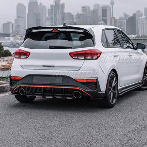 Hyundai I30N Hatchback 2020+ <b>Car</b> Styling Glossy Black Rear Bumper <b>Diffuser</b> Lip Spoiler Protective Rear Exterior Accessories - Product Image 6
