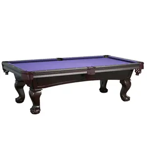 Mesa de bilhar antiga Jiujiang Blue Slate 7ft 8ft 9ft de madeira maciça desenho americano personalizada