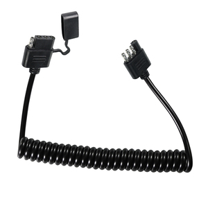 Arnés de cableado universal de 4 pines con resorte plano para remolque, compatible con la mayoría de las luces de camiones, RVs y ATV - Product Image 2
