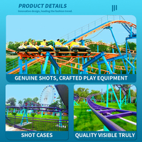 Manège familial personnalisé sur la thème des montagnes russes |   Équipement de parc d'attractions commercial : Montagnes russes familiales sécurisées pour parcs à thème et fêtes foraines