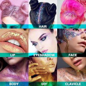 Aixin Private Hair Glitter Gel fácil <span class=keywords><strong>de</strong></span> usar y deslizarse suavemente Music Festival Concierto Traje Face Glitter Gel <span class=keywords><strong>de</strong></span> maquillaje - Product Image 6