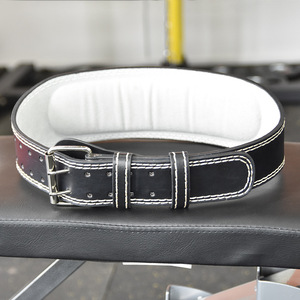 Cinturón de Soporte Lumbar de Cuero Vacuno Transpirable con Logotipo Personalizado al por Mayor para Levantamiento de Pesas y Powerlifting - Product Image 2