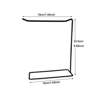 Présentoir de bureau portable en métal pour porte-clés avec finition antirouille pour les magasins de détail