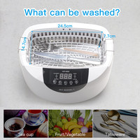 GTSONIC VGT-6250 Pembersih Ultrasonik Digital Kontrol Rumah Tangga 40kHz 2.5L untuk Botol Bayi dan Peralatan Gigi, Bahan Stainless Steel SUS304