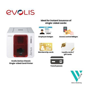 Evolis Zenius-Imprimante de cartes d'identité en plastique PVC à simple face, machine à sublimation thermique pour impression professionnelle, fabricant de badges d'accès - Product Image 5