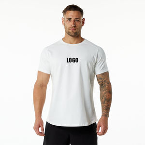 2023 Camisetas Para Hombre 100% хлопковая простая негабаритная футболка оверсайз с открытыми плечами для мужчин - Product Image 1