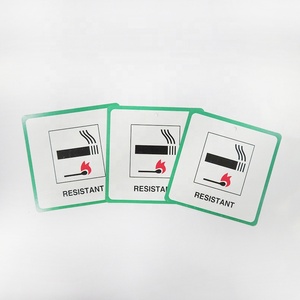 Segno di etichetta di avvertimento adesivo da parete per esterni personalizzato fare attenzione all'etichetta antincendio non fumare piastre di avvertimento resistenti al fuoco - Product Image 1