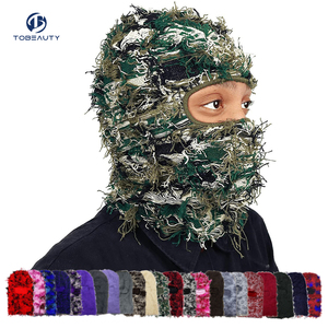 Vente en gros de masque facial en polaire à un trou, style délavé et duveteux, coupe-vent, Yeat Shiesty <span class=keywords><strong>Kagoul</strong></span>, masque de ski, cagoule, skimask - Product Image 1
