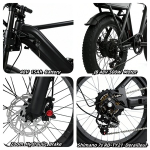 Vélo <span class=keywords><strong>électrique</strong></span> Y20 Plus Fatbike, entrepôt UE Allemagne, 20 pouces, 500W 48V, vélo de route <span class=keywords><strong>électrique</strong></span> vintage, pneus larges, Ebike - Product Image 4