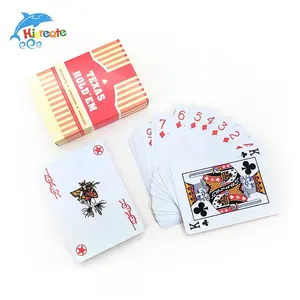 专业工厂定制印刷桥牌扑克尺寸美国沙特科威特纸塑料扑克牌定制扑克牌