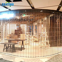 Fabricants vente en gros obturateur électrique en cristal porte intérieure grand centre commercial volet roulant transparent en acier inoxydable