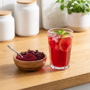 Polvo de Flor de Rosella Molido Fino, Venta al por Mayor, Ingrediente Floral Natural para Té, Smoothies, Jugos, Repostería y Recetas - Product Image 2