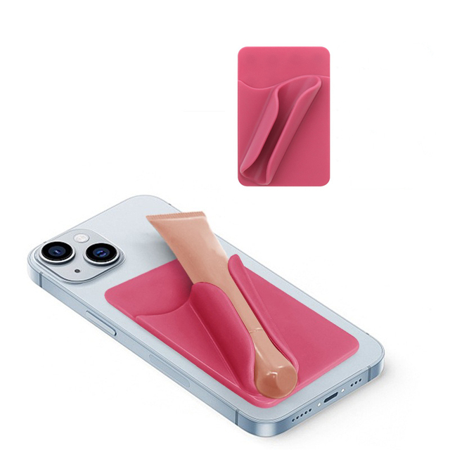 YLXZ Silicone Lip Gloss Holder Phone Case for 17 16 15 14 13 Flexible Suction Cup Lipstick Stand Model OA9