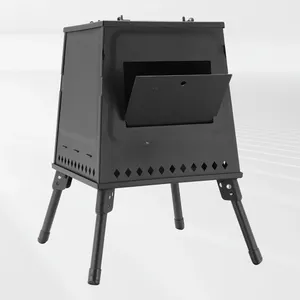 Fourniture directe d'usine Barbecue à charbon de bois pliant portable Barbecue à charbon de bois Barbecue de table
