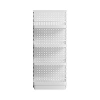 Bestseller Weißes Endkappen-Display-Regal Kleines Snack-Regal Mehrstöckige Vitrine für Zuhause