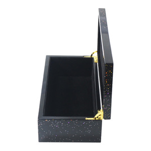 Cajas de Madera Rectangulares de MDF para Regalo, con Acabado en Laca Negra Tipo Piano, Personalizadas, de Lujo, Marca DS, Hechas a Mano en Guangdong, para Envases de Perfume, Modelo DSP-1007 - Product Image 4