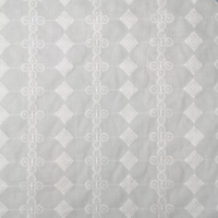 Fabricant personnalisé blanc 100% coton broderie maille dentelle broderie tissu Floral avec petits trous pour robe