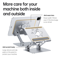 LeYi Nouveau Design Support de Tablette de Bureau Pliable en Alliage d'Aluminium à Angle Réglable pour Ordinateur Portable pour iPad Pro air 11 12.9 "2021 2022