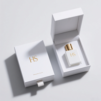 Emballage de boîte de parfum cosmétique en carton de luxe à impression personnalisée Flacon de parfum en verre vide de 50ml avec boîte Emballage magnétique