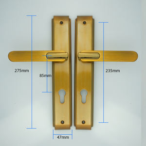 BBDHOME, superventas, puerta de madera para habitación de mercado de África, 275mm de longitud, placa de 2mm de espesor, manija de aluminio, manija de puerta de Panel de hierro - Product Image 6