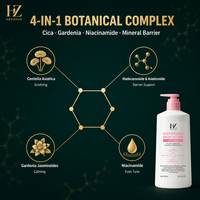 Lotion hydratante pour le corps 200ml Niacinamide Centella Asiatica Peau sèche et sensible Hydratation intense Marque privée OEM