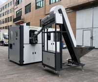 Machine de soufflage par étirage de préformes PET à 2 cavités, entièrement automatique, contrôlée par PLC, haute vitesse, 2000 BPH, avec cylindre rotatif FESTO