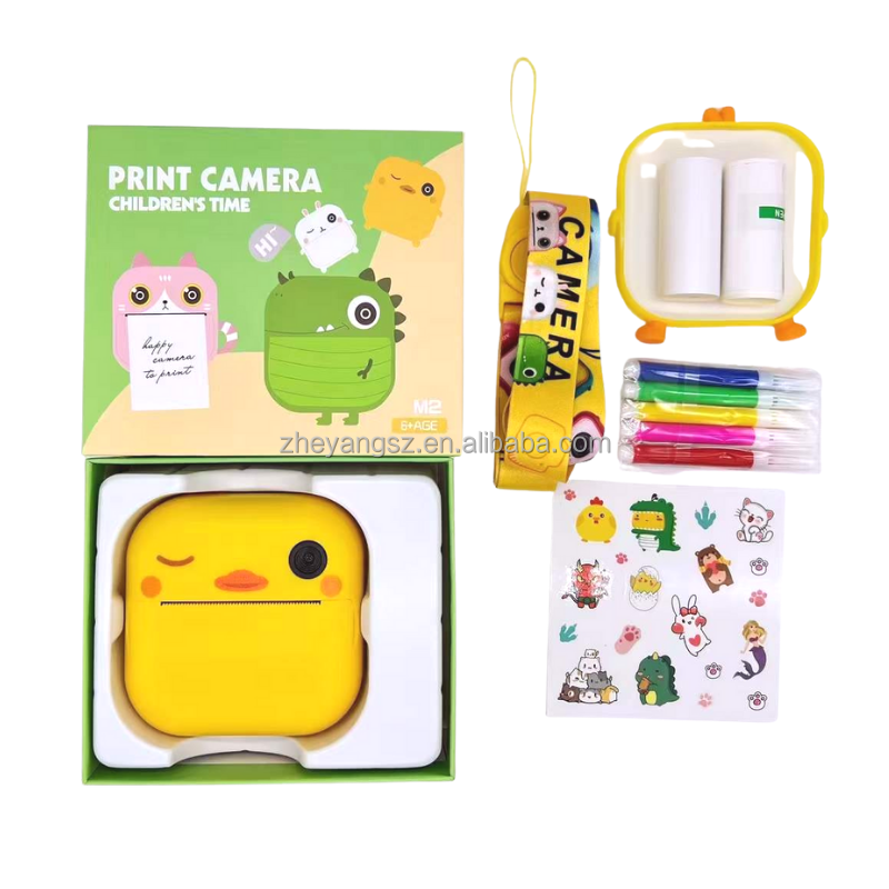 2,4 дюймовый IPS cute duck 4800W 1080P selfie MP3 Детские камеры детская камера с принтом