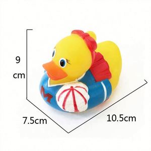 Wholesale Assorted Designs 4 Inch Custom Logo Color Change Temperature Testing Safety Rubber <b>Bath</b> Duck for Baby - Product Image 5