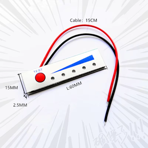 Indicador de Porcentaje de Batería de Plomo-Ácido 2/3/4/5S, <span class=keywords><strong>Tablero</strong></span> de Luz Indicadora, Medidor de Batería de Litio de 12V, Voltímetro con Indicador de Energía de la Batería - Product Image 2