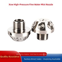 Kepala Sprinkler Kabut Air Halus Bertekanan Tinggi XSW Bahan Stainless Steel untuk Pemadam Kebakaran, Pengendalian Debu, Pendinginan; 1/2-inci NPT (DN15)