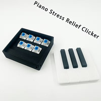 Vashine Mainan Fidget Piano Kotoran 3D Print, Mini Keyboard Mekanik Clicker, Mainan Sensorik Penghilang Stres Kreatif, Dekorasi, Hadiah Lucu