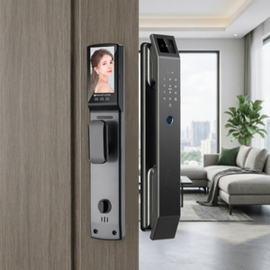 Serrure intelligente de sécurité à reconnaissance faciale 3D, interphone visuel, contrôle par application Tuya <span class=keywords><strong>WiFi</strong></span>, serrure de porte entièrement automatique à empreintes digitales pour la maison - Product Image 2