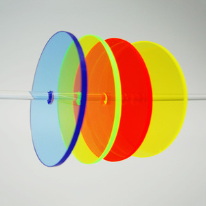 Đĩa Acrylic Tròn 15Cm 25Cm 30Cm Tấm Nhựa Nhiều Màu 3Mm Tấm Acrylic Trong Suốt Màu Trắng Vàng Đỏ - Product Image 6