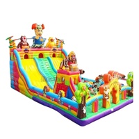 Maison de rebond gonflable en PVC commerciale pour l'extérieur, château gonflable pour enfants, maison de videur blanche, combo de saut pour adultes avec toboggan aquatique