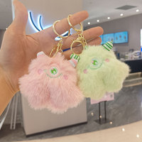 Porte-clés en peluche mignon et écologique de 9 cm, mini-porte-clés personnalisé, cadeaux scolaires, cadeaux de Noël, remplisseurs de sacs pour enfants, motif Diable