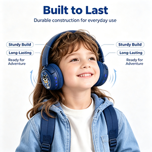 Casque pour enfants BuddyPhones, écouteurs sans fil Bluetooth à réduction de bruit active, bandeau léger et réglable pour enfants - Product Image 1