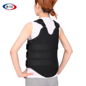 Black thoracolumbar fixation brace, breathable thoracolumbar spine post-operative <b>support</b> frame, lumbar spine brace. - Product Image 5